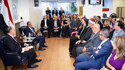 وزير الخارجية يلتقي الجالية المصرية في نيويورك 