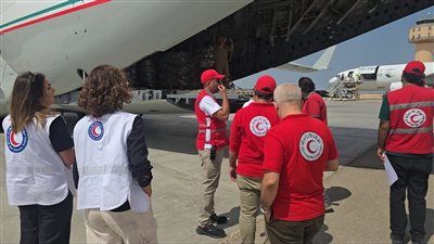 مطار العريش يستقبل طائرة مساعدات كويتية دعما لغزة