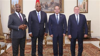  تفاصيل لقاء السيسي مع رئيسي بنك التصدير والاستيراد الأفريقي الحالي والمرتقب (صور)