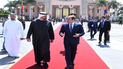 10 صور ترصد زيارة محمد بن زايد إلى مصر ولقاء السيسي 