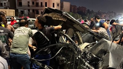  إصابة شخصين في انقلاب سيارة بمحور جمال عبد الناصر بالتجمع