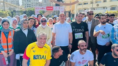 انطلاق ماراثون اليوم العالمي للقلب بجامعة المنصورة (صور) 