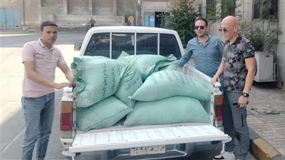 ضبط نصف طن دقيق مدعم قبل تهريبه الى السوق السوداء في الإسكندرية 