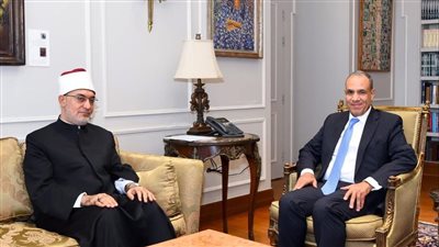 وزير الخارجية والمفتي يؤكدان ضرورة تضافر الجهود السياسية والدينية لمواجهة الأزمات