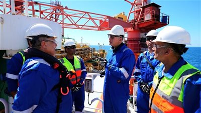 وزير البترول يتفقد موقع شركة برينكو بشمال سيناء