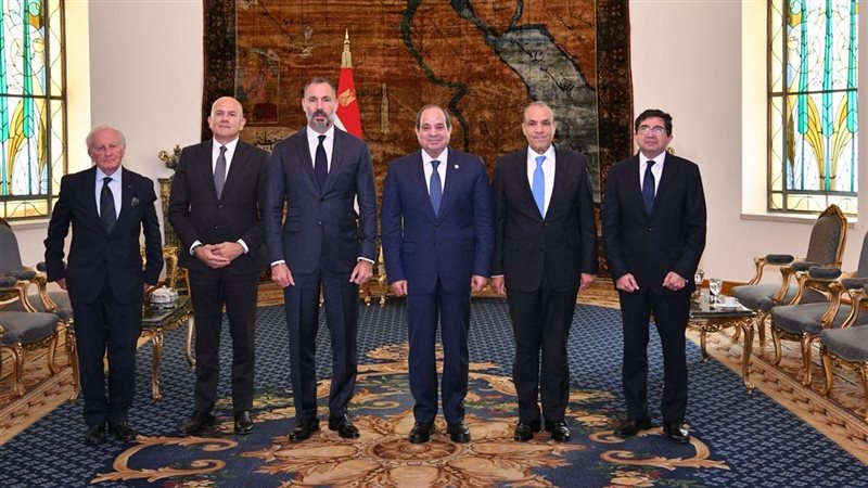 الرئيس السيسي يستقبل