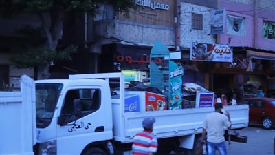 حملات موسعة لإزالة العشوائيات بسوق الهانوفيل بالعجمي فى الاسكندرية 