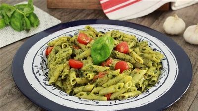 في خطوات بسيطة، طريقة عمل المكرونة بصوص البيستو