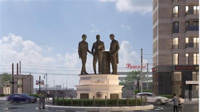 بدء أعمال تطوير وإعادة إنشاء ميدان جامعة المنصورة بشارع الجمهورية