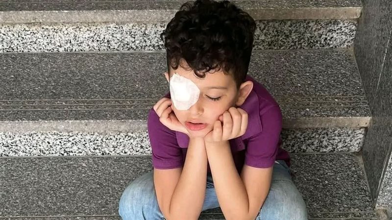 الطفل فادي المصاب