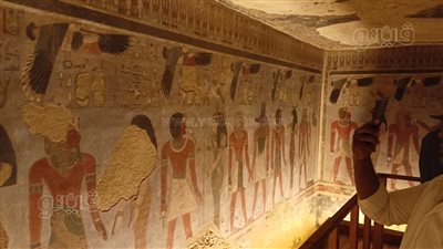 20 صورة ترصد سحر وجمال مقبرة أمنحتب الثالث بالأقصر عقب افتتاحها 