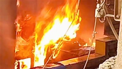 حريق يلتهم منزل بائع أنابيب والعناية الإلهية تنقذ قرية بالغربية من كارثة (فيديو)