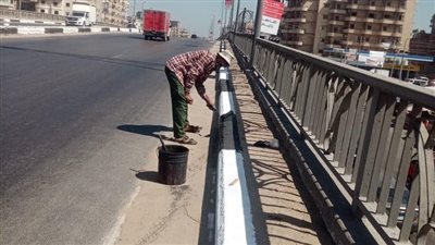 حملة بيئية لتطوير وتجميل وتشجير الطريق الزراعي بمركز أبو حمص