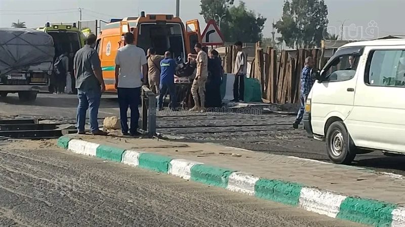 جانب من حادث اصطدام