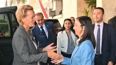 محافظ البحيرة تستقبل سفيرة الاتحاد الأوروبي لبحث سبل التعاون المشترك