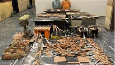 ضبط شخصين بالجيزة لإدارتهما ورشة لتصنيع الأسلحة البيضاء بدون ترخيص