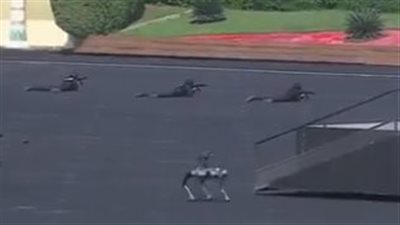 ظهور كلب روبوت ومدرعات حديثة في حفل تخريج دفعة جديدة بأكاديمية الشرطة (صور) 