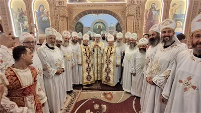 الأنبا مرقس يرسم كهنة وشمامسة للخدمة في إيبارشية شبرا الخيمة 