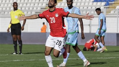 تصفيات كأس العالم، إبراهيم عادل يتقدم بهدف مبكر لمنتخب مصر في شباك جيبوتي