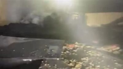 المعاينة تكشف ملابسات حريق مخزن قطع غيار سيارات بالحرفيين (صور)