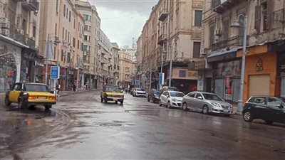 5 صور ترصد هطول الأمطار على الإسكندرية اليوم