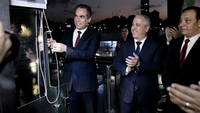 المسلماني والشوربجي يفتتحان استديو ماسبيرو النهري بالمنيل (صور)