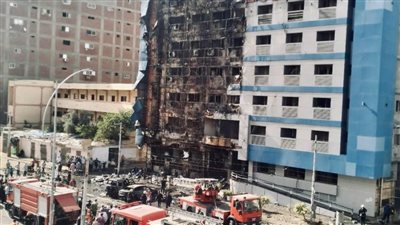 محافظ الإسكندرية يكشف تفاصيل جديدة عن حريق مستشفى كرموز