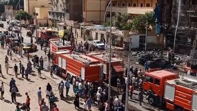 مصرع شخص وإصابة 29 أخرين في حريق مستشفى كرموز بالإسكندرية 