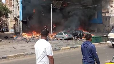 مدير التأمين الصحي بالإسكندرية تطمئن على مصابي حريق مستشفى راقودة