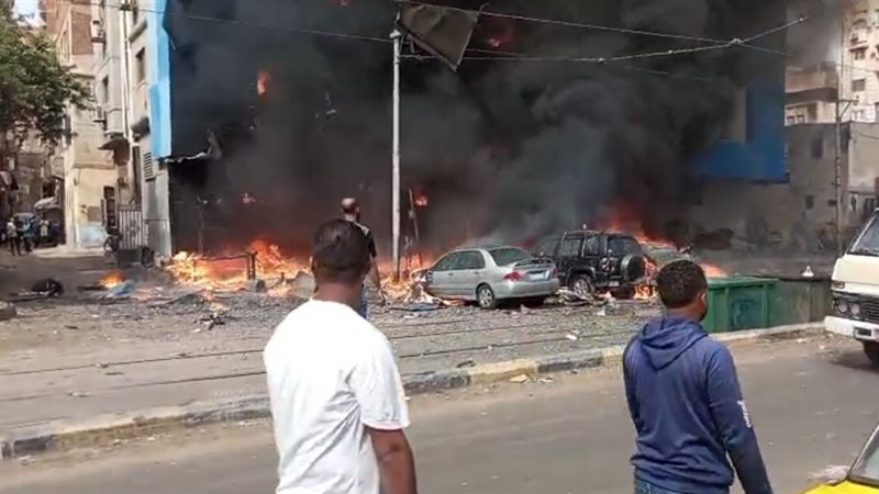 حريق مستشفى بالإسكندرية،