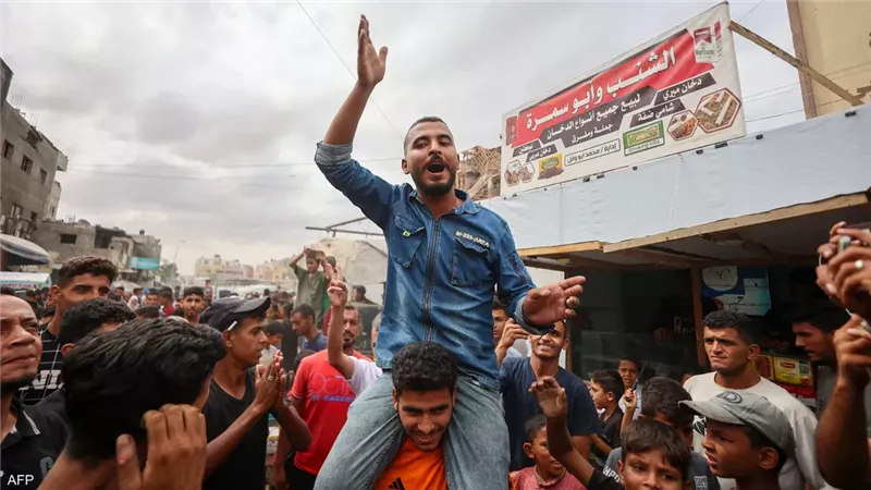 فرحة سكان غزة باتفاق