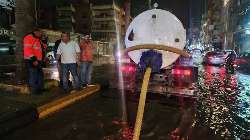 غرق شوارع الإسكندرية