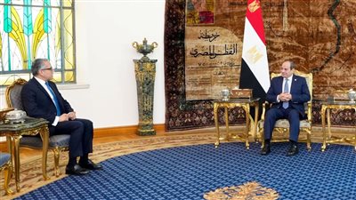 أول رسالة من مدير اليونسكو للرئيس السيسي 