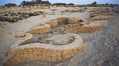 اكتشاف قلعة أثرية على طريق حورس الحربي في سيناء (صور)