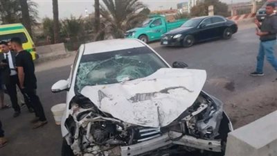 النيابة تعاين موقع حادث تصادم تسبب في مصرع وإصابة 13 شخصا بالصف