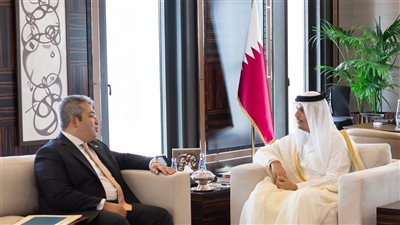 السفير المصري في الدوحة يلتقي رئيس الوزراء القطري لتقديم التعازي