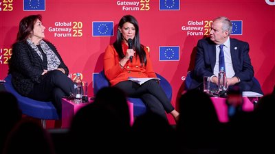 المشاط تستعرض جهود الإصلاح الاقتصادي في مصر خلال مبادرة «البوابة العالمية» ببروكسيل