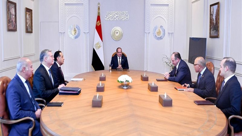 الرئيس السيسي يستقبل