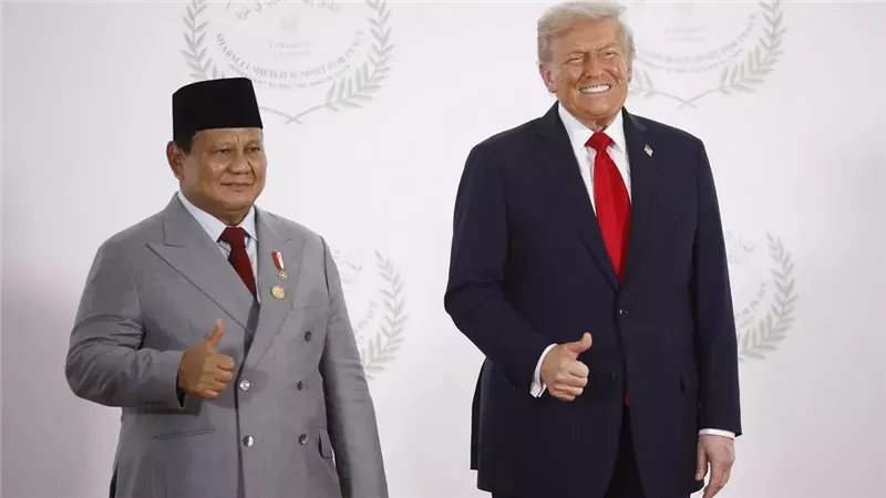 رئيس إندونيسيا وترامب،