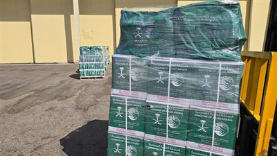 مطار العريش يستقبل الطائرة السعودية الـ68 لإغاثة الشعب الفلسطيني 