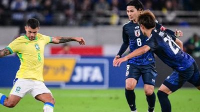 اليابان تحقق فوزا تاريخيا على البرازيل وديا