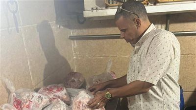 التحفظ على 9 أطنان لحوم ودواجن غير صالحة للاستهلاك الآدمي بالجيزة 