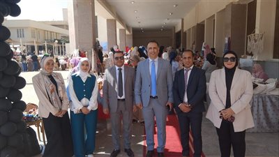 وحدة تضامن جامعة حلوان تنظم المعرض السادس للأسر المنتجة وأعمال الطلاب