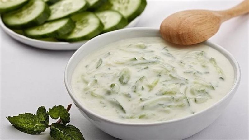 صوص الزبادي بالنعناع