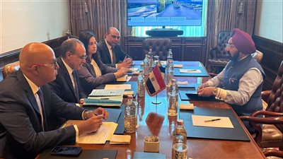 وزير الخارجية يلتقي رئيس مجموعة شركات Sun الهندية 