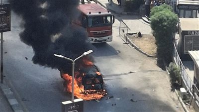 استدعاء قائد سيارة ملاكي تفحمت بالكامل في زهراء المعادي