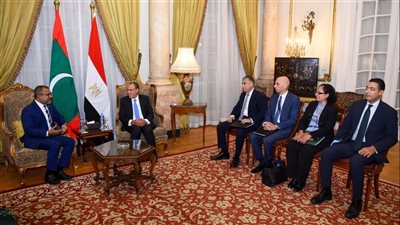 مشاورات سياسية بين وزيري خارجية مصر والمالديف