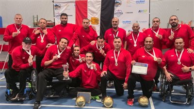 استقبال رسمي وشعبي لمنتخب الكرة الطائرة جلوس بمطار القاهرة