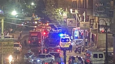 حريق داخل مستشفى خاص في المنيا (صور)