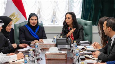 مايا مرسي تبحث مع وزيرة الدولة للتعاون الدولي بقطر سبل التعاون المشترك